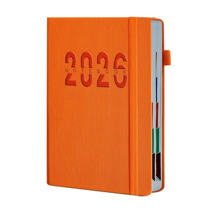 跨境现货2026年英文内页日程本马卡龙色计划效率手册笔记本定制记事本自律todolist时间管理手账本一日一页