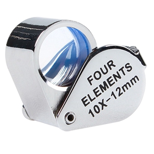 拜斯特珠宝放大镜10倍迷你看钻石腰码gia镭射码手持光学鉴定莫桑