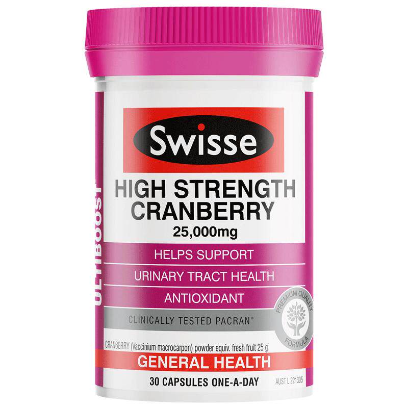 Swisse斯维诗高浓度蔓越莓胶囊30粒女性私护私密保养保健品益生菌