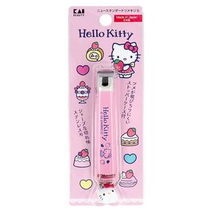 日本贝印KAI指甲剪hello kitty儿童成人指甲刀凯蒂猫防飞溅可爱