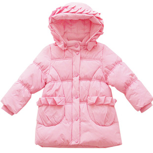 清帕娃斯特女中大童中长款羽绒服加厚90白鸭绒不钻收身显瘦拉链衫