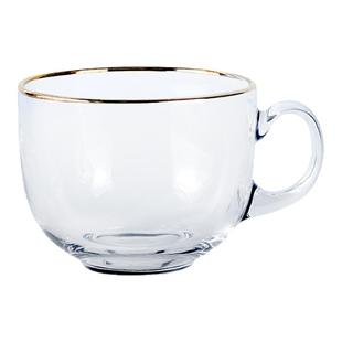 玻璃早餐杯大容量牛奶燕麦咖啡杯子家用带把手女士2025高颜值水杯