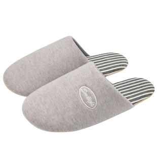 老人静音棉拖日式抗菌2026新款办公室软底防滑无异响布艺四季拖鞋