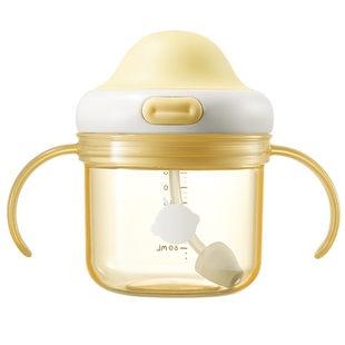 babycare学饮杯婴儿6个月以上吸管杯一岁宝宝直饮奶瓶儿童牛奶杯
