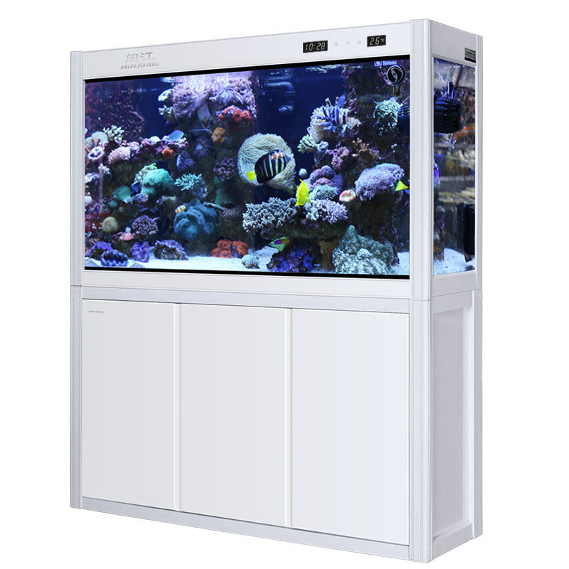 闽江鱼缸水族箱小型客厅落地家用生态造景上滤免换水金鱼缸带底柜