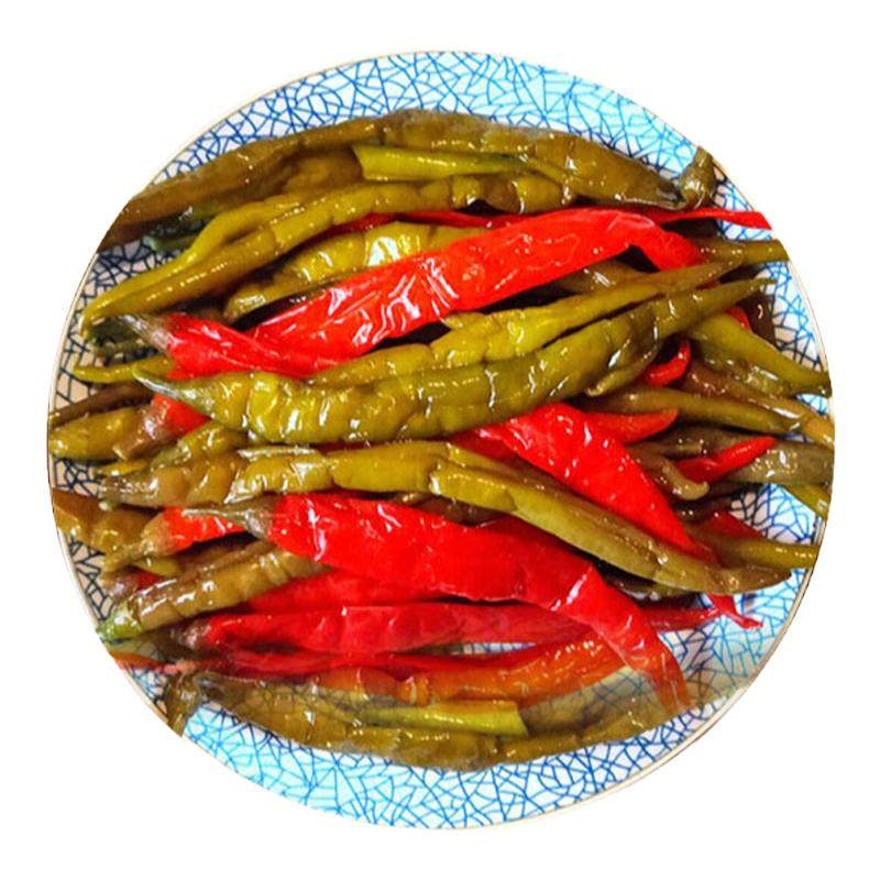 农家手工酸辣椒泡椒混装泡菜500g