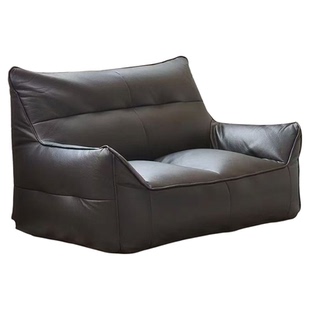 轻奢风懒人沙发双人黑色小户型客厅卧室落地沙发榻榻米休闲小沙发