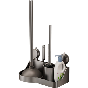 映生活吸盘马桶刷壁挂式置物架家用无死角厕所刷子卫生间马桶神器