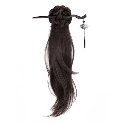 新中式假发辫马尾女国风假发辫子