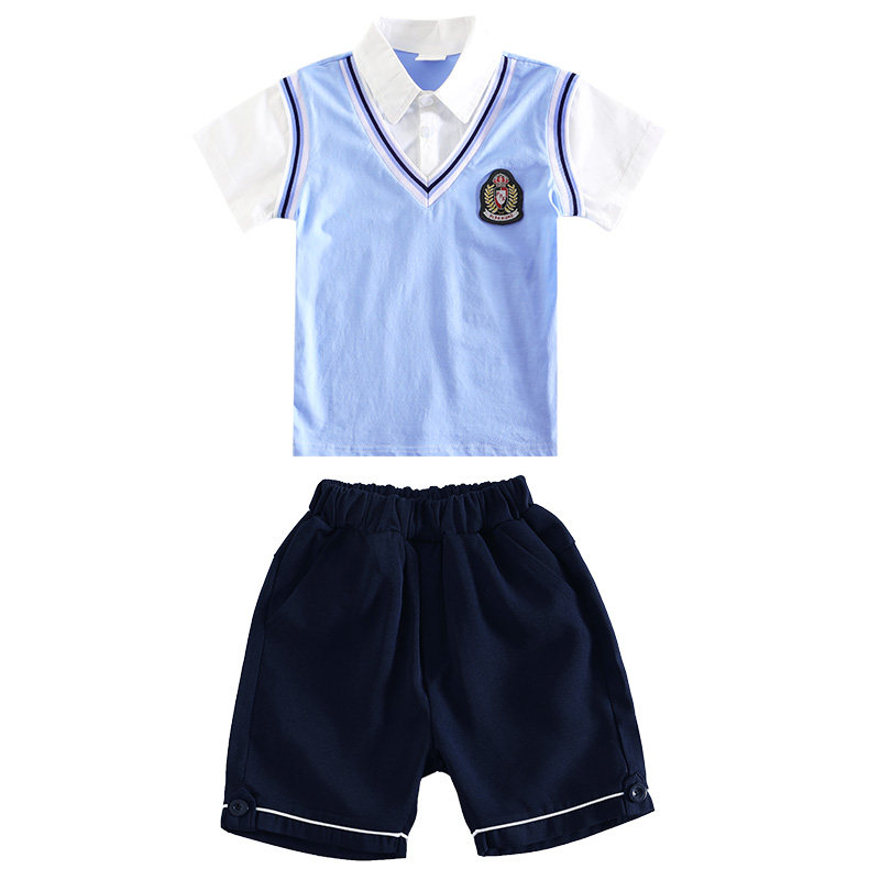 新款夏季幼儿园园服套装班服韩版学院风儿童运动会定制小学生校服