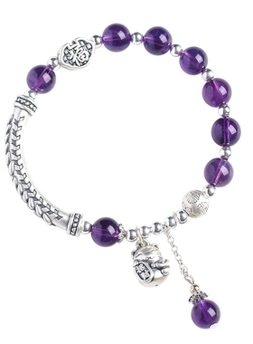 国潮福禄平安喜乐好运招财猫手链