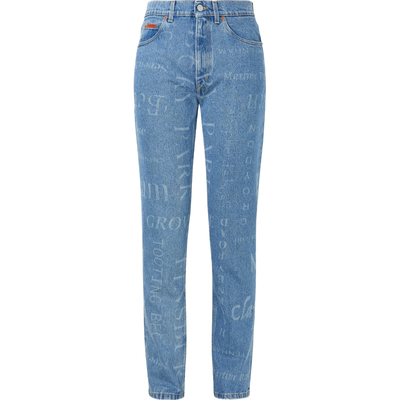 【折扣】Martine Rose 男直筒印花牛仔裤