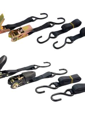 摩托车捆绑带加厚棘轮耐磨汽车收拉紧器货物货车行李拖车绳固定器