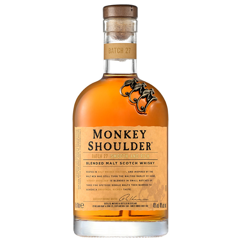 三只猴子威士忌调和纯麦苏格兰威士忌Monkey Shoulde进口洋酒
