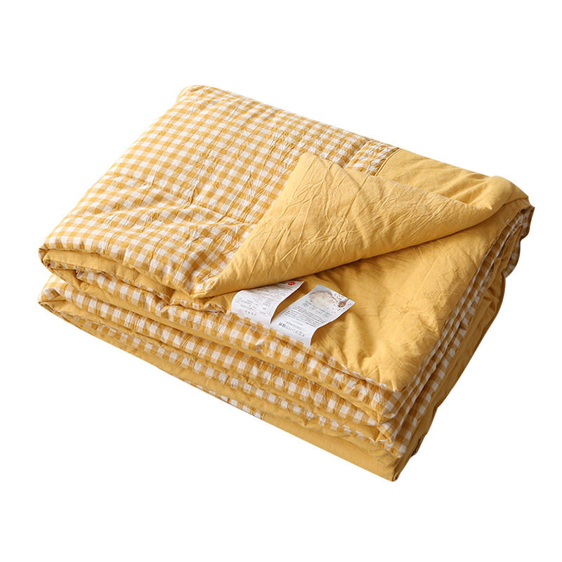 A类母婴级100%全棉水洗棉春秋被空调被纯棉夏凉被单人可机洗双人