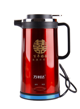 结婚红色一对陪嫁不锈钢暖瓶水壶