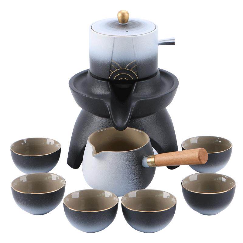 陶明堂黑白渐变懒人功夫茶具