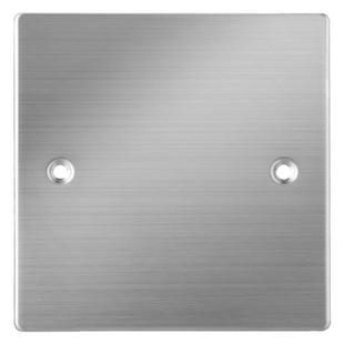 86型不锈钢插座面板底盒空白面板装饰盖遮挡盖120型地插盖板盲板