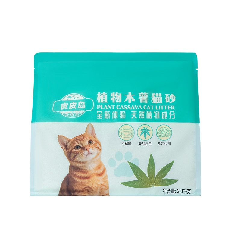 皮皮岛木薯猫砂强吸水除臭结团