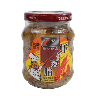 潮汕特产熊记虾仁菜脯萝卜干下饭小菜 拌饭菜早餐宵夜杂咸 酱咸菜