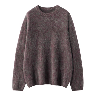 拉绒100%山羊绒女加厚毛衣打底衫