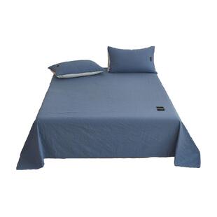 海澜之家A类全棉床单纯棉水洗棉加厚床单枕套家用宿舍床品四季款