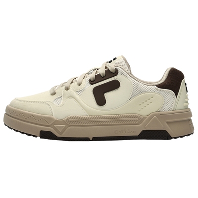 FILA FUSION斐乐潮牌BANK DX 情侣场下滑板鞋2023冬季时尚厚底鞋