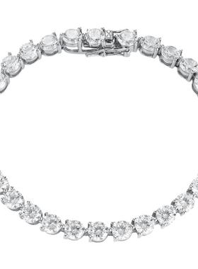 30分50分莫桑钻三爪纯银手链