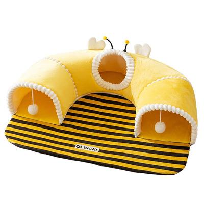 小蜜蜂隧道猫窝，躲玩躺一键切换