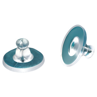 飞盘耳堵diy耳饰配件透明防过敏耳塞堵头防掉耳钉塞汉堡梅花飞碟