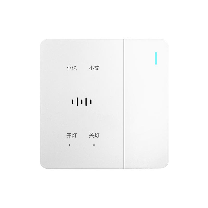 86型暗裝語音智能開關(guān)控制吸頂燈一開雙控語音電源開關(guān)聲控開關(guān)燈