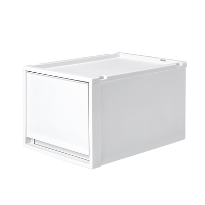 天马fitsFC50收纳箱组合式收纳抽屉柜磨砂白家用衣服收纳柜整理箱