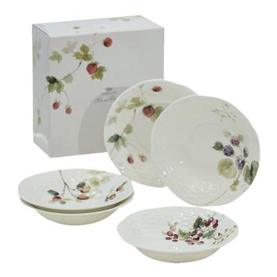 日本进口鸣海骨瓷餐盘礼盒套装