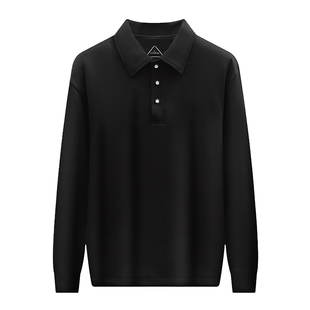 猫人羽绒POLO衫男士秋冬鹅绒长袖t恤保暖内搭小白T半拉链打底衫厚