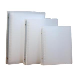 A4活页夹B5可拆卸文插页件夹多孔A5高清透明资料册试卷档案夹卡册