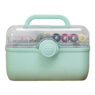 针线盒家用手缝针线包多功能收纳盒便携式缝衣工具缝纫线盒小盒子