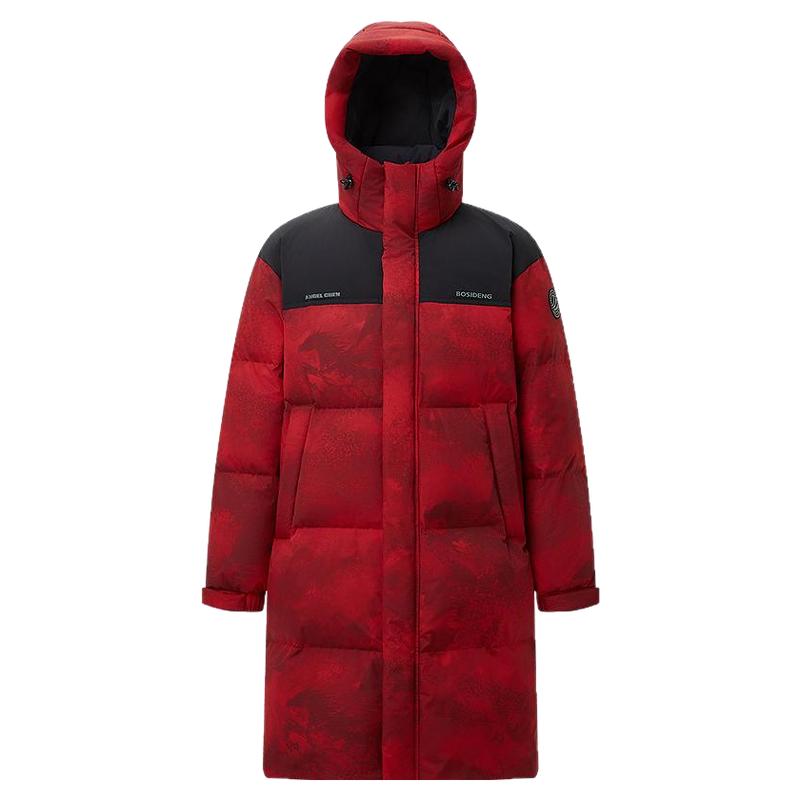 波司登新款中性时尚长款羽绒服