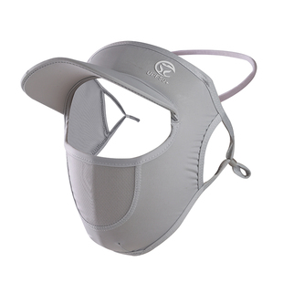 防紫外线防晒面罩女夏季带帽檐遮全脸透气脸基尼冰丝护眼角口罩