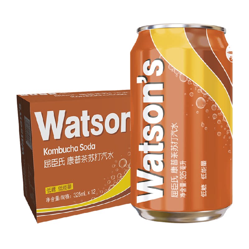 屈臣氏康普茶畅爽325ml*12罐