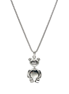 CRIVLA可爱小熊项链2025年新款男女小众设计高级感百搭长款吊坠链