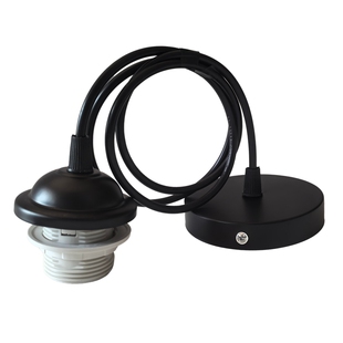 E27灯单头大螺口明装灯座复古工业风简装餐吊带线组合DIY可加灯罩