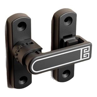 门锁卡扣免打孔门扣室内反锁门栓房门闩锁门不平专用插销90度打扣