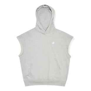 UNDEFEATED五条杠官方夏季美式潮流水洗连帽针织无袖卫衣背心