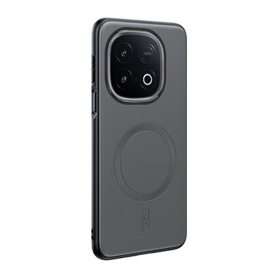 适用iqooz10turbo/pro磁吸皮质壳