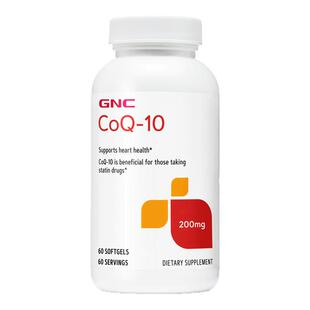 健安喜GNC辅酶q10软胶囊200mg60粒100mg400mg心血管高龄备孕试管
