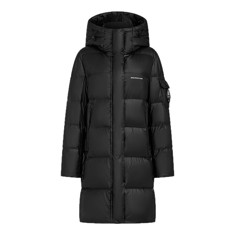 雪中飞新款黑曜石鹅绒羽绒服