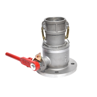 卸油口法兰球阀铝合金油罐车