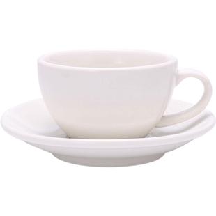 koonan纯白简约咖啡杯 陶瓷意式浓缩拉花大口拿铁杯 卡布奇诺杯子