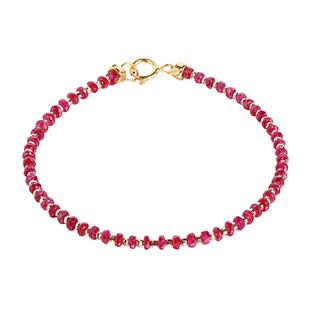 若华珠宝星空=满天星鸽血红宝石手链女18K金彩宝手串手饰礼物定制