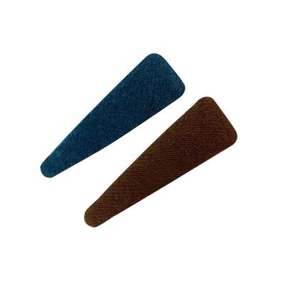 秋冬毛呢牛角发夹女洋气简约头饰